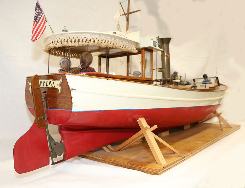The Chippewa model steam launch.