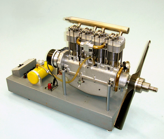 1/4 Scale Cirrus Inline 4 Aero Engine