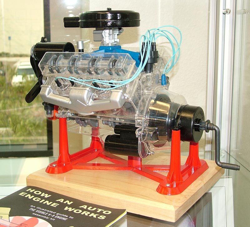 Visible V-8 Engine
