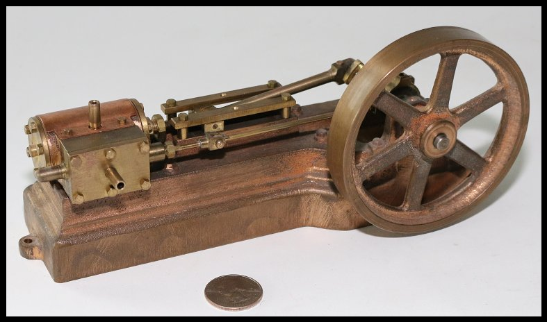 Brass Horizontal Steam Engine