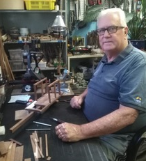 Geoff Kidd at Work Geoff Kidd at work on his 1/6 scale M1857 12-pounder Napoleon gun.
