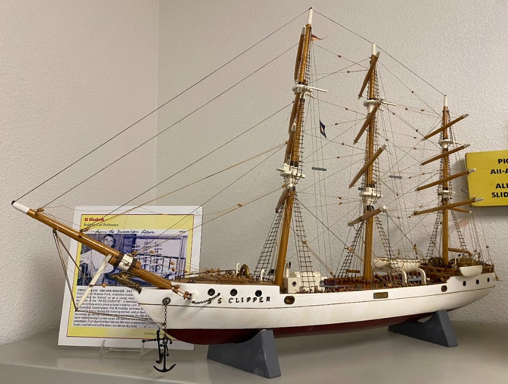 SS Elizabeth Sailing Ship Model